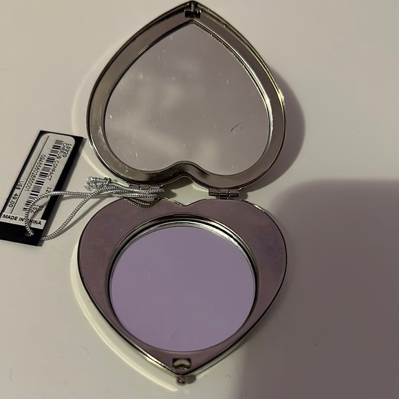 bebe Silver Heart Compact Mirror - Picture 2 of 2